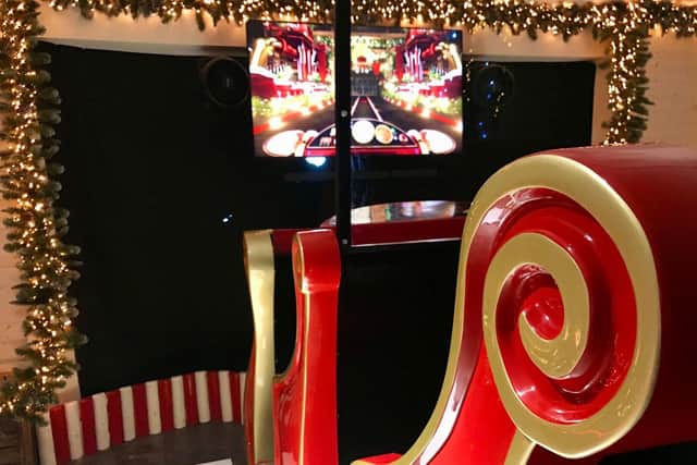 The sleigh experience is available from November 25 until December 24.