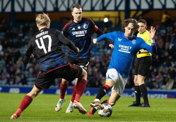 Rangers recent loan signing Fabio Silva in action during the 2-2 friendly draw with Copenhagen at Ibrox. (Photo by Alan Harvey / SNS Group)