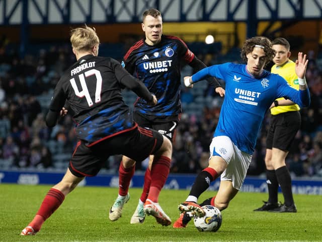 Rangers recent loan signing Fabio Silva in action during the 2-2 friendly draw with Copenhagen at Ibrox. (Photo by Alan Harvey / SNS Group)