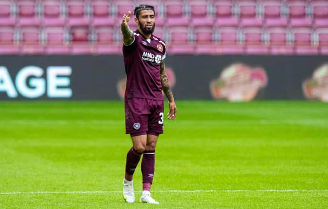 Josh Ginnelly is back in action for Hearts and a key player.  (Photo by Ross MacDonald / SNS Group)