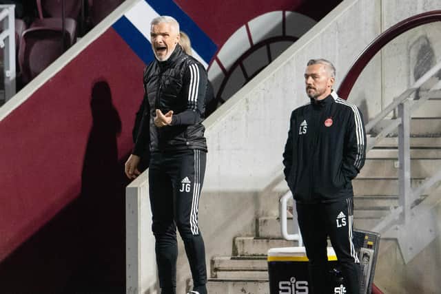 Aberdeen manager Jim Goodwin. (Photo by Ross Parker / SNS Group)