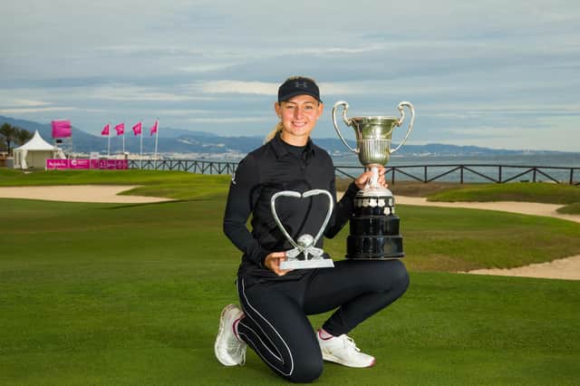 Emily Kristine Pedersen won the 2020 Race to Costa del Sol after topping the season-long LET Order of Merit. Picture: Tristan Jones