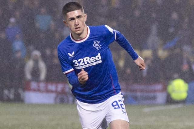 Rangers youngster Bailey Rice made his senior debut in the 3-0 win at Livingston last month.  (Photo by Alan Harvey / SNS Group)