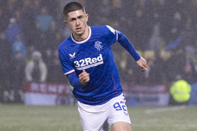 Rangers youngster Bailey Rice made his senior debut in the 3-0 win at Livingston last month. (Photo by Alan Harvey / SNS Group)