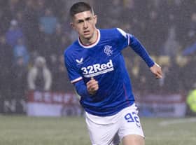 Rangers youngster Bailey Rice made his senior debut in the 3-0 win at Livingston last month.  (Photo by Alan Harvey / SNS Group)