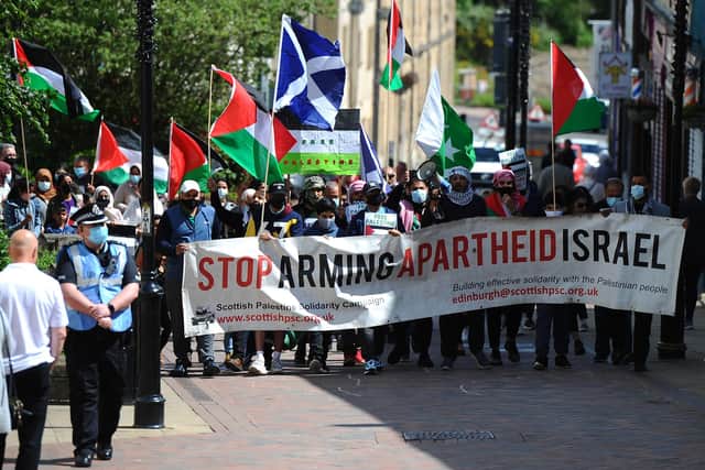 John Swinney has called out the genocide in Gaza. Picture: Michael Gillen.