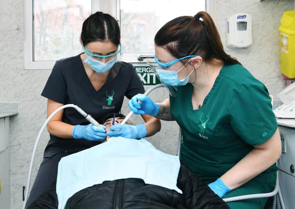 Volunteer dentists with Dentaid, a charity which offers free dental work to people who can't get a dentist and other vulnerable groups.