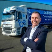 Bullet Express managing director John McKail said some of its lorries were off the road for lack of drivers. Picture: Peter Devlin