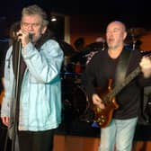 Nazareth prepare for their world tour in "The Sinclair Arms" pub Dunfermline. Dan McCafferty and Pete Agnew, founder members, rehearsing in the pub. (Pic: Kenny Smith/TSPL)