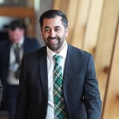 First Minister Humza Yousaf at the Scottish Parliament in Edinburgh