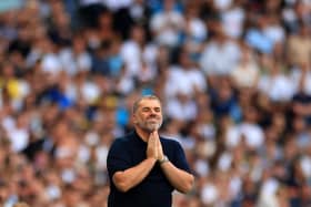 Ange Postecoglou will experience his first north London derby when Tottenham take on Arsenal.