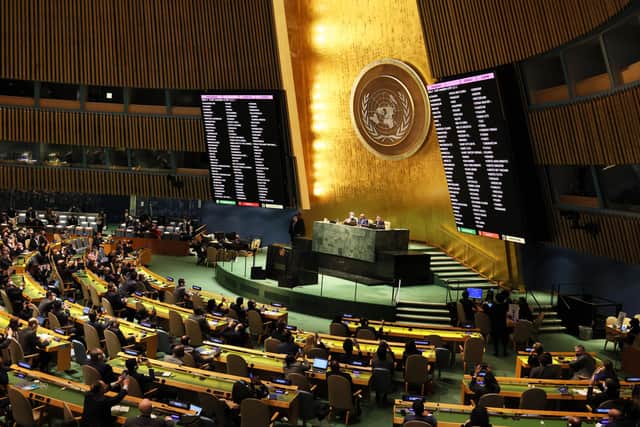 UN vote: UN General Assembly vote on Ukraine result, has Russia been condemned and which countries abstained?  (Image credit: Michael M. Santiago/Getty Images)