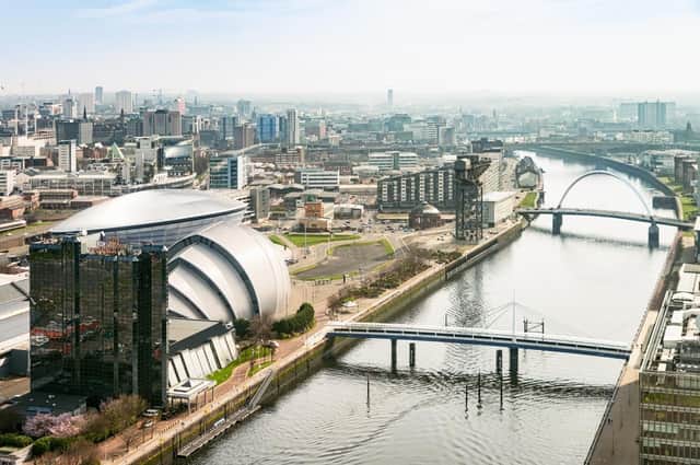 Glasgow, above, is home to the business insurance specialist Neilson Laurence & Neil, which has been acquired by Howden Scotland.