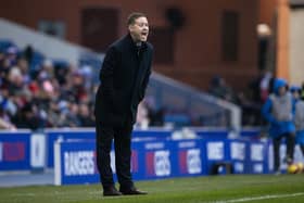 Rangers manager Michael Beale shouts instructions that his players seemed to head as they produced a vibrant display for a 3-0 friendly win over Bayer Leverkusen in the new man's first outing since his Ibrox return.(Photo by Craig Williamson / SNS Group)