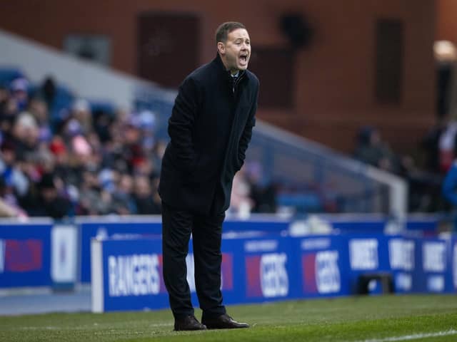 Rangers manager Michael Beale shouts instructions that his players seemed to head as they produced a vibrant display for a 3-0 friendly win over Bayer Leverkusen in the new man's first outing since his Ibrox return.(Photo by Craig Williamson / SNS Group)