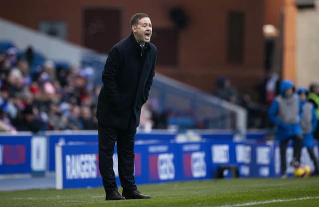 Rangers manager Michael Beale shouts instructions that his players seemed to head as they produced a vibrant display for a 3-0 friendly win over Bayer Leverkusen in the new man's first outing since his Ibrox return.(Photo by Craig Williamson / SNS Group)