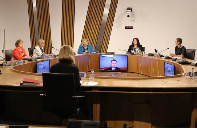 A Scottish Parliament committee examining the handling of harassment allegations against former first minister Alex Salmond hears evidence from a witness (Picture: Andrew Milligan/PA)