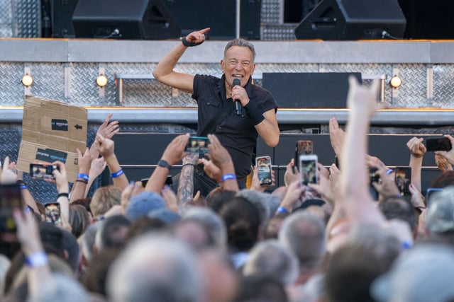 Springsteen finished his main set with one of his best-known songs - 'Thunder Road'.