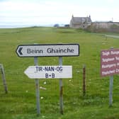 Gaelic road signs in Bernerary in the Western Isles where less than half the population now speaks Gaelic. PIC: Colin Smith/Creative Commons.