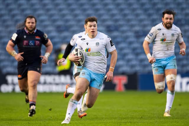 Huw Jones has been in fine form for Glasgow Warriors, playing as a full-back. Picture: Paul Devlin/SNS