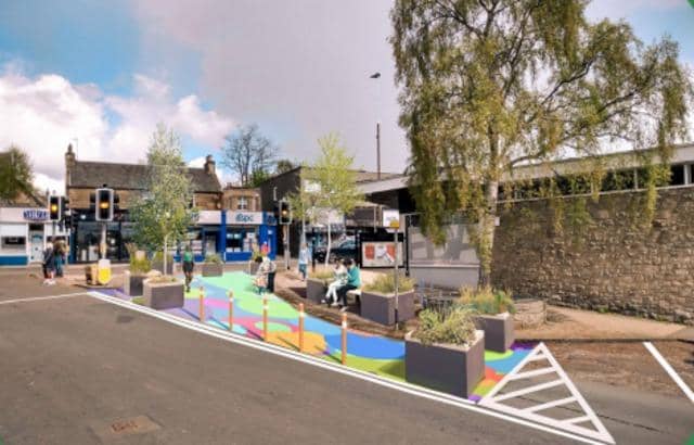 A visualisation of Manse Road at St John's Road