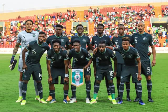 Rangers' Joe Aribo (No 10) played the full match for Nigeria in their 1-0 win over Egypt.