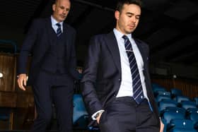 Rangers CEO James Bisgrove, pictured with new manager Philippe Clement, doesn't dispute that the hunt that ended with the Belgian being handed the role after the decision to part company with Michael Beale has made for a steep learning curve in the role he has held officially for three months. (Photo by Alan Harvey / SNS Group)