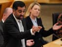 Humza Yousaf makes a point during First Minster's Questions in Holyrood on Thursday (Picture: Andrew Milligan/PA)