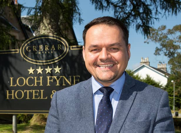 Chris Wayne-Wills, chief executive of Crerar Hotels, has been elected chairman of UKHospitality Scotland. Picture: Robert Perry