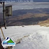 Looking down The Goose at Nevis Range, Saturday 28 March 2020