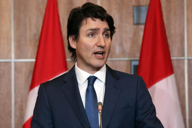 Prime Minister Justin Trudeau said he ordered a US warplane to shoot down an unidentified object that was flying high over northern Canada, acting a day after US planes took similar action over Alaska.