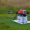 The UK's first Royal Mail drone delivery service has been launched in Orkney (Picture: Maggie Mullan/Royal Mail/PA Wire)