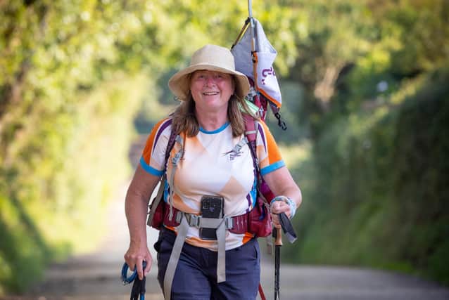 Karen Penny is on track to become to become the first woman to walk the UK's coastline in its entirety. Picture: Contributed