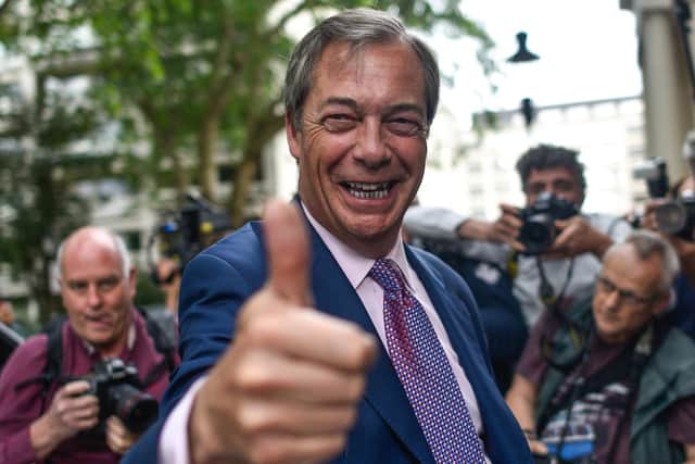 Nigel Farage has made clear he intends some form of hostile takeover of the Conservative party (Picture: Peter Summers/Getty Images)