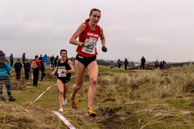 Mhairi MacLennan in action at the Scottish Athletics Inter-District XC 2022  (Picture: Bobby Gavin)
