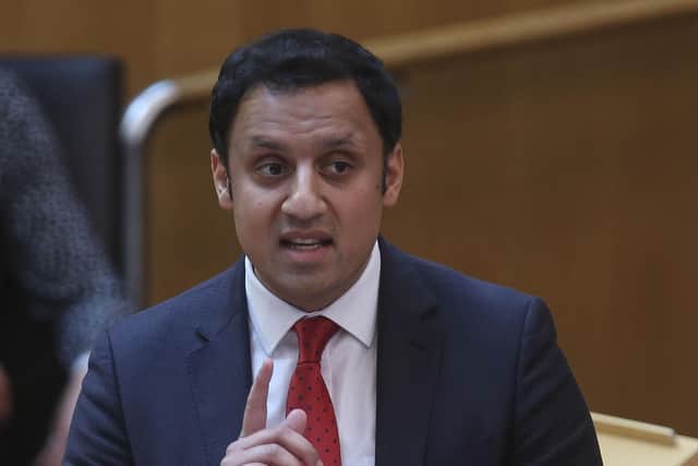 Scottish Labour leader Anas Sarwar during a Covid briefing at the Scottish Parliament in Holyrood. Picture: PA