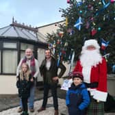 Twinning Group Christmas peace tree was switched on at Kirktown Garden Centre.