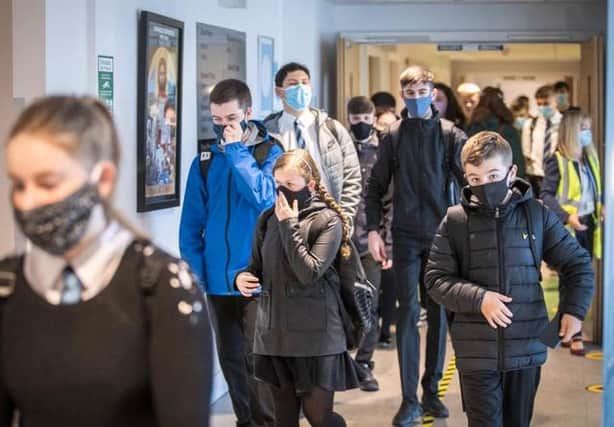 Experts advise Scottish Government that secondary pupils must maintain two metre distance when returning to school.