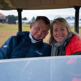 Doddie Weir OBE with friend and CEO of My Name'5 Doddie Foundation Jill Douglas . Organisers of Doddie Aid 2023 have surpassed the £1 million mark after just 11 days of fundraising, with organisers hopeful that they could reach a “record breaking” total.