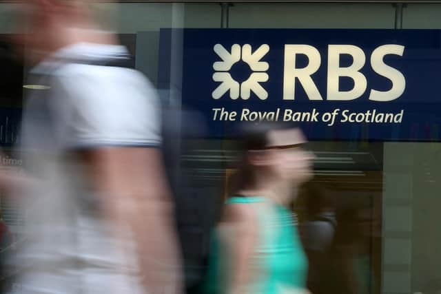 The RBS owner said pre-tax operating profit hit £1.1 billion, up from a little under £1bn a year earlier. Picture: Daniel Leal/AFP via Getty Images.
