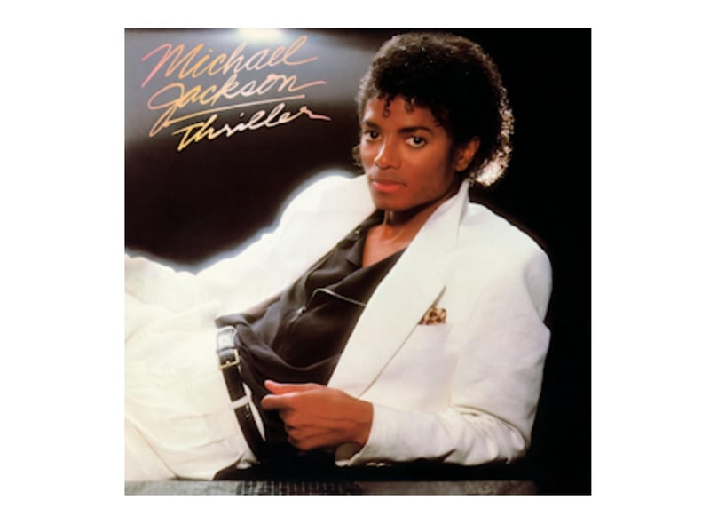 Thriller was Michael Jackson's sixth album, released in 1982, and became the best selling of all time after shifting over 32million copies in just a year. It contains seven top 10 singles, including 'Billy Jean', 'Thriller', 'Beat It', and 'The Girl Is Mine'.