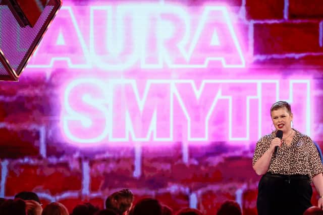 Laura Smyth on Channel 4 presents Stand Up To Cancer, 2023. Pic: Tom Dymond/Shutterstock for Channel 4