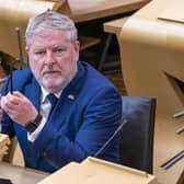 Culture secretary Angus Robertson in the Scottish Parliament. Picture: Jane Barlow/PA