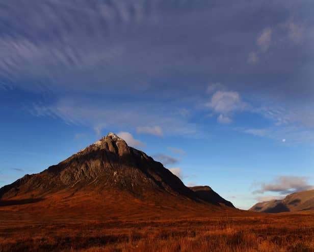 The sun rises at Buachaille Etive Mòr in Glen Coe (Picture: Jeff J Mitchell/Getty Images)