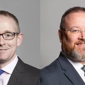 John Lamont (left) takes over from David Duguid (right) as Scotland Office Minister.