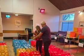 The community project has teamed up with Tesco and charity FareShare to receive food donations.