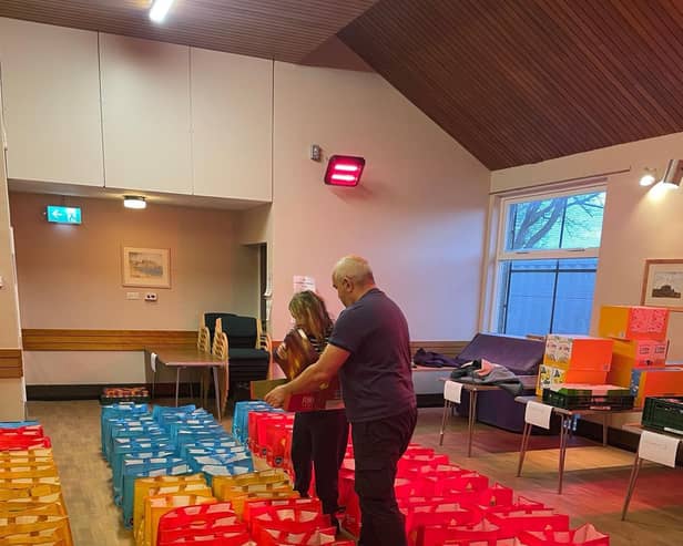The community project has teamed up with Tesco and charity FareShare to receive food donations.