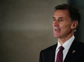 Chancellor of the Exchequer Jeremy Hunt gives a television interview the morning after his autumn statement, outside the BBC studios in central London. Picture date: Friday November 18, 2022.