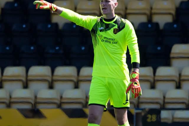 Livingston's on loan goalkeeper Daniel Barden. (Photo by Craig Foy / SNS Group)