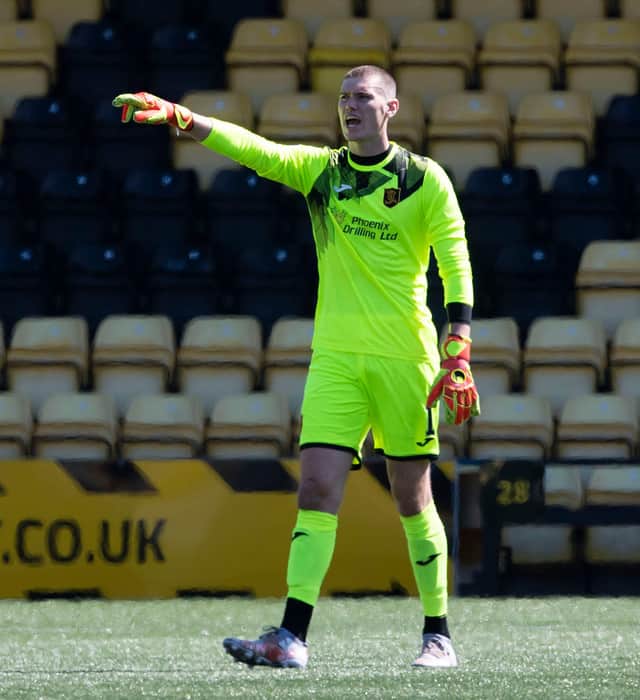 Livingston's on loan goalkeeper Daniel Barden. (Photo by Craig Foy / SNS Group)